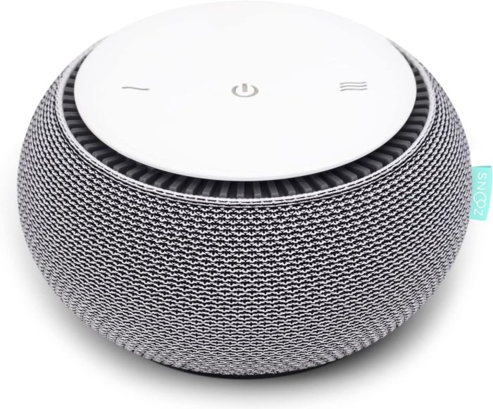 SNOOZ Smart White Noise Machine - Real Fan Sound for Deep Sleep